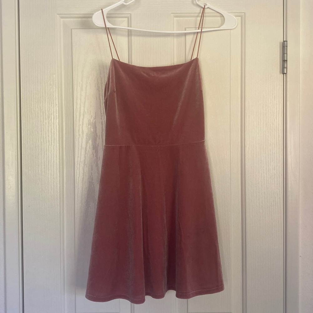 Urban Outfitters Pink velvet dress